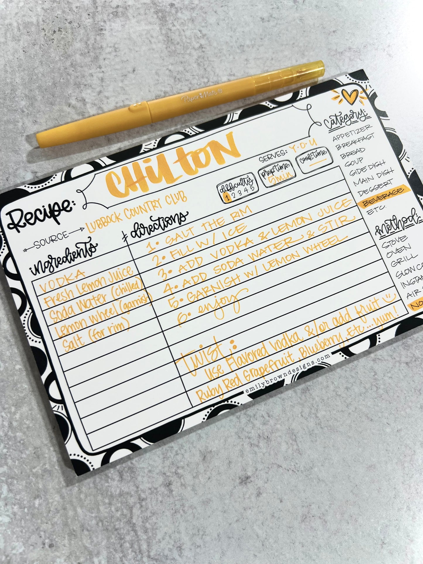 Recipe Notepad