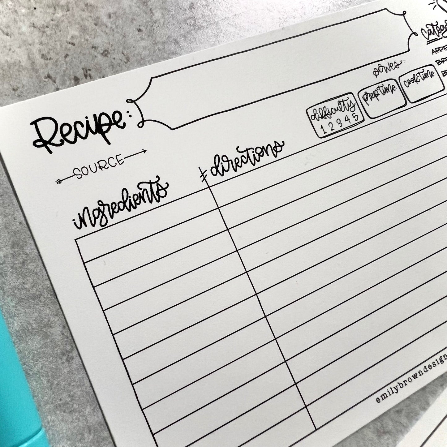 Recipe Cards