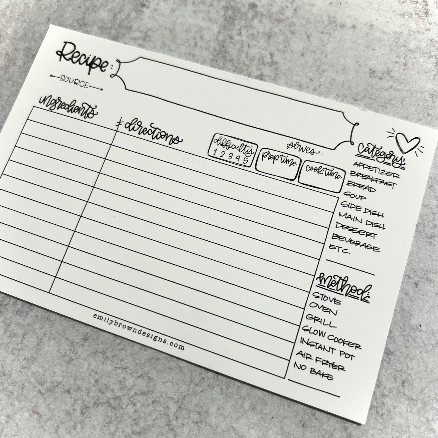 Recipe Cards