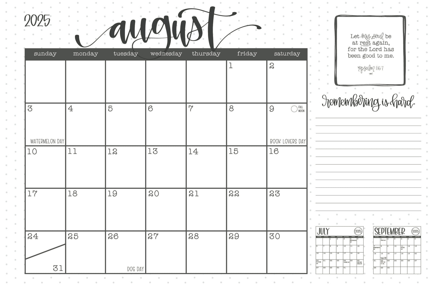 ‘25-‘26 Academic Desk Calendar