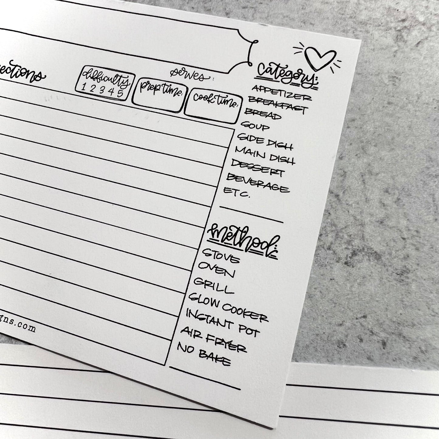 Recipe Cards