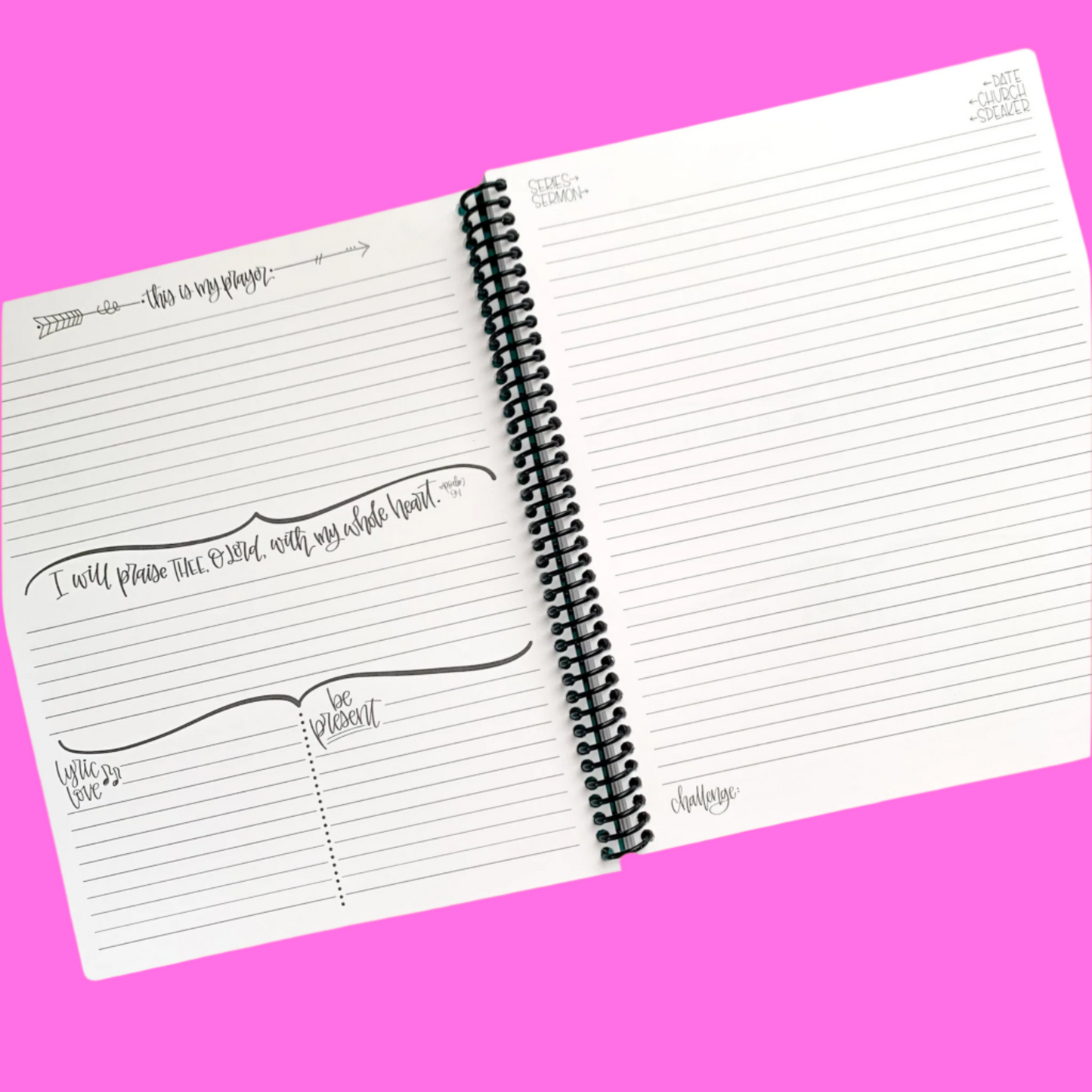 Sermon Notes Journal