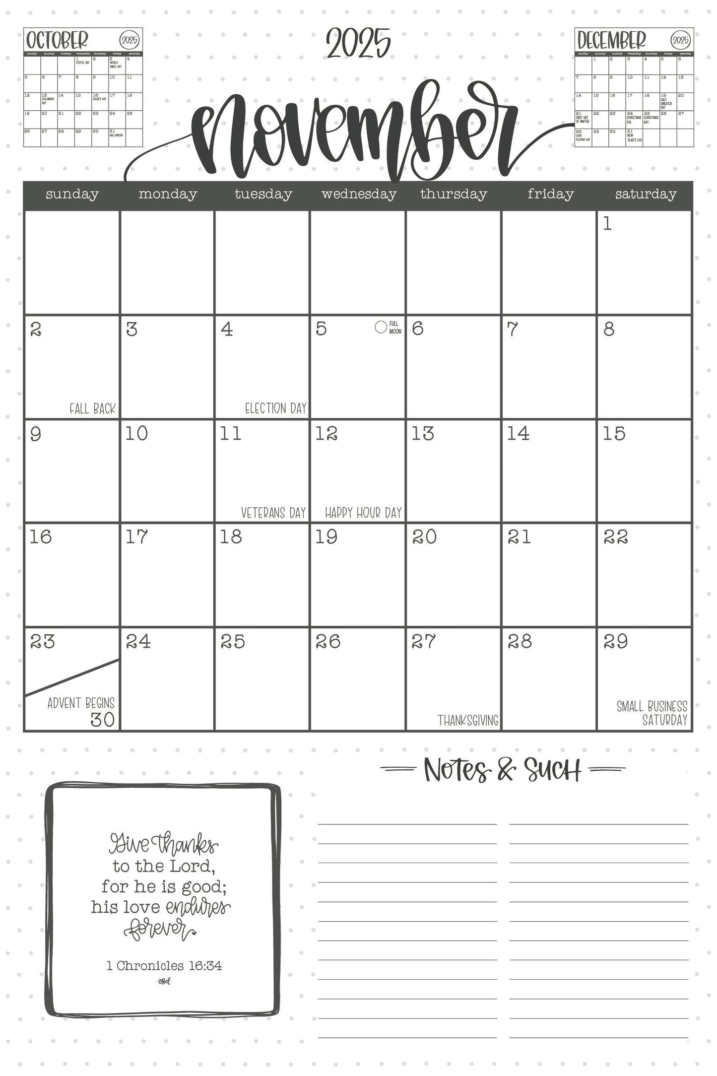 ‘25-‘26 VERTICAL Academic Desk Calendar