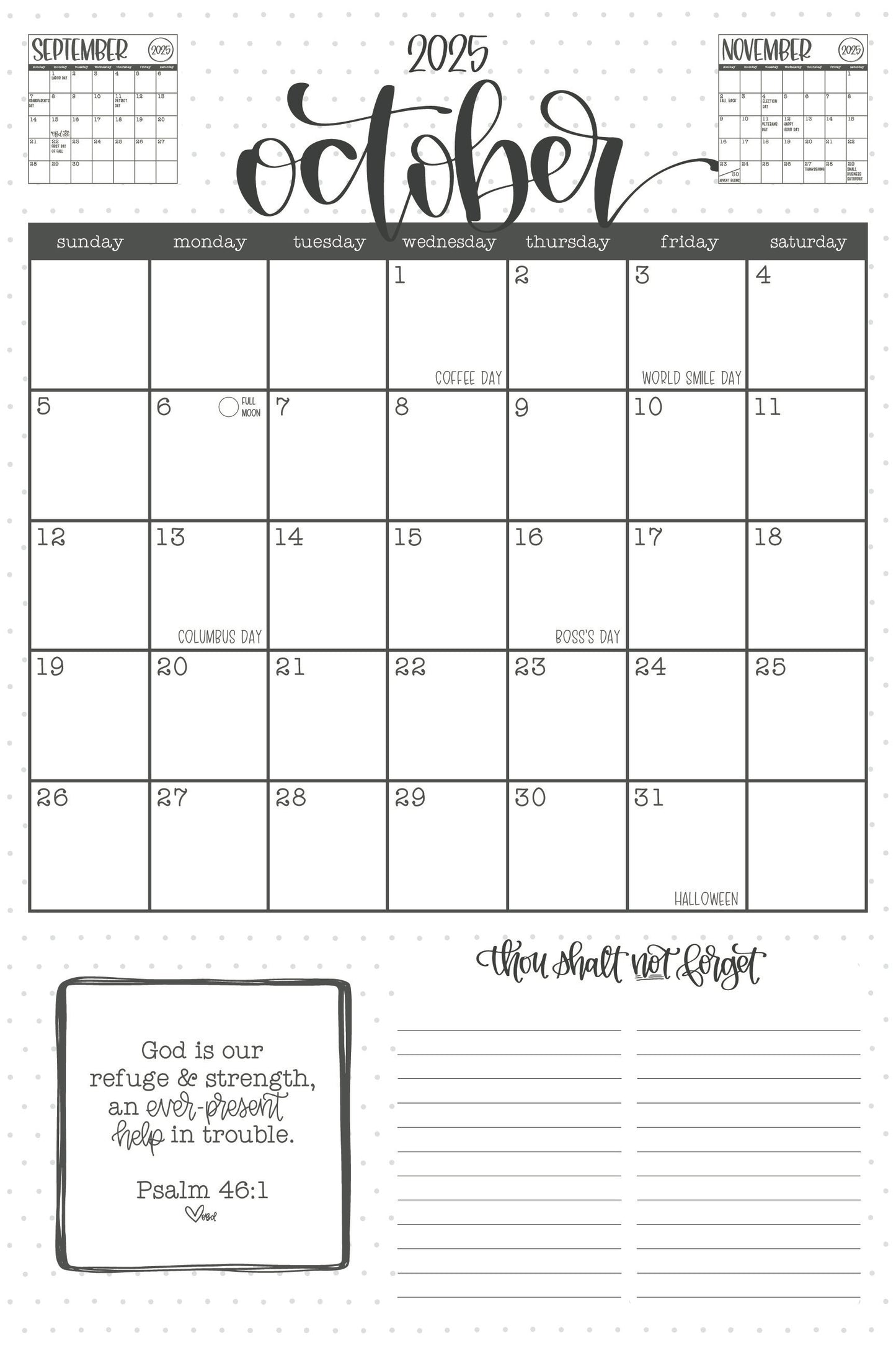 ‘25-‘26 VERTICAL Academic Desk Calendar