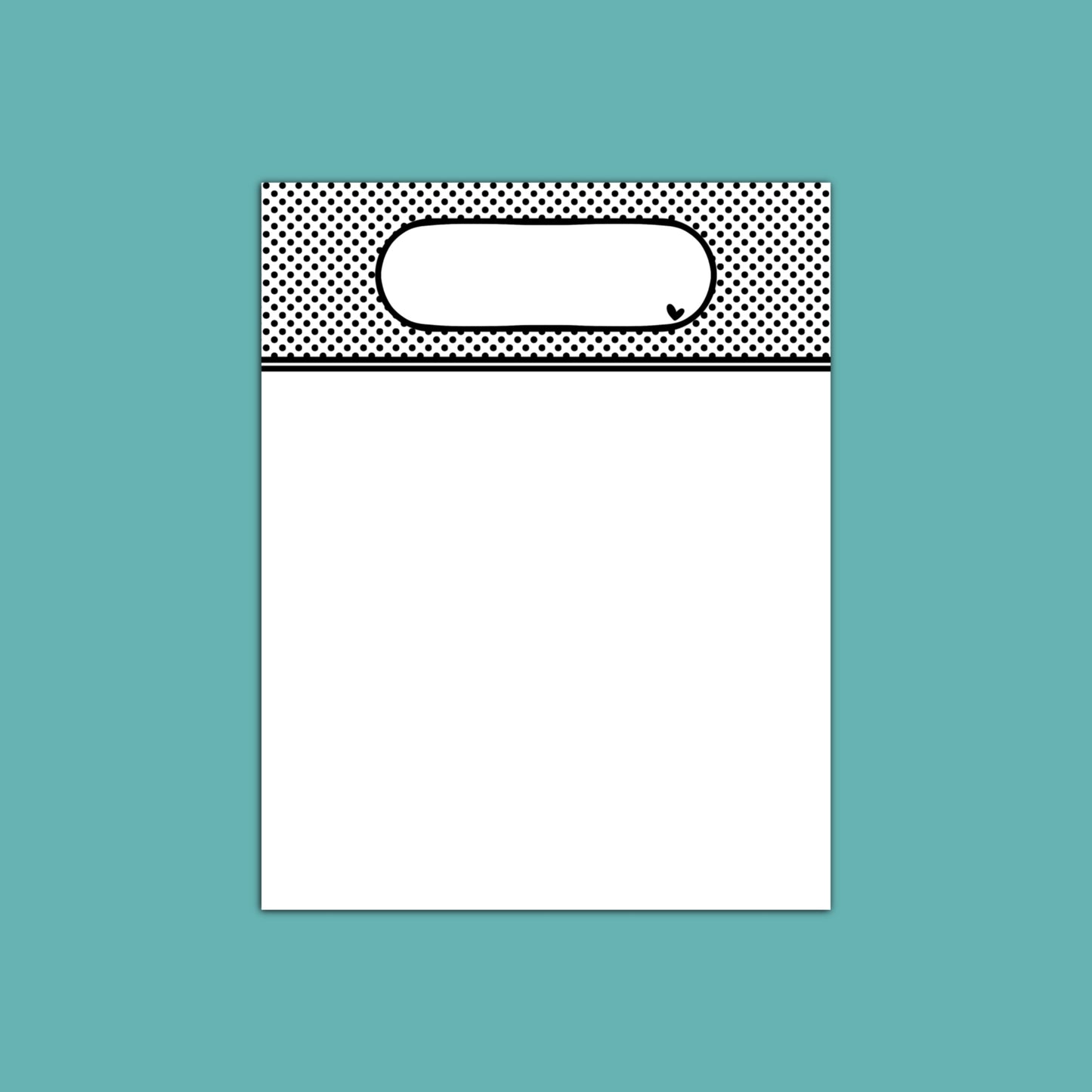 Blank Mascot Top — Notepad