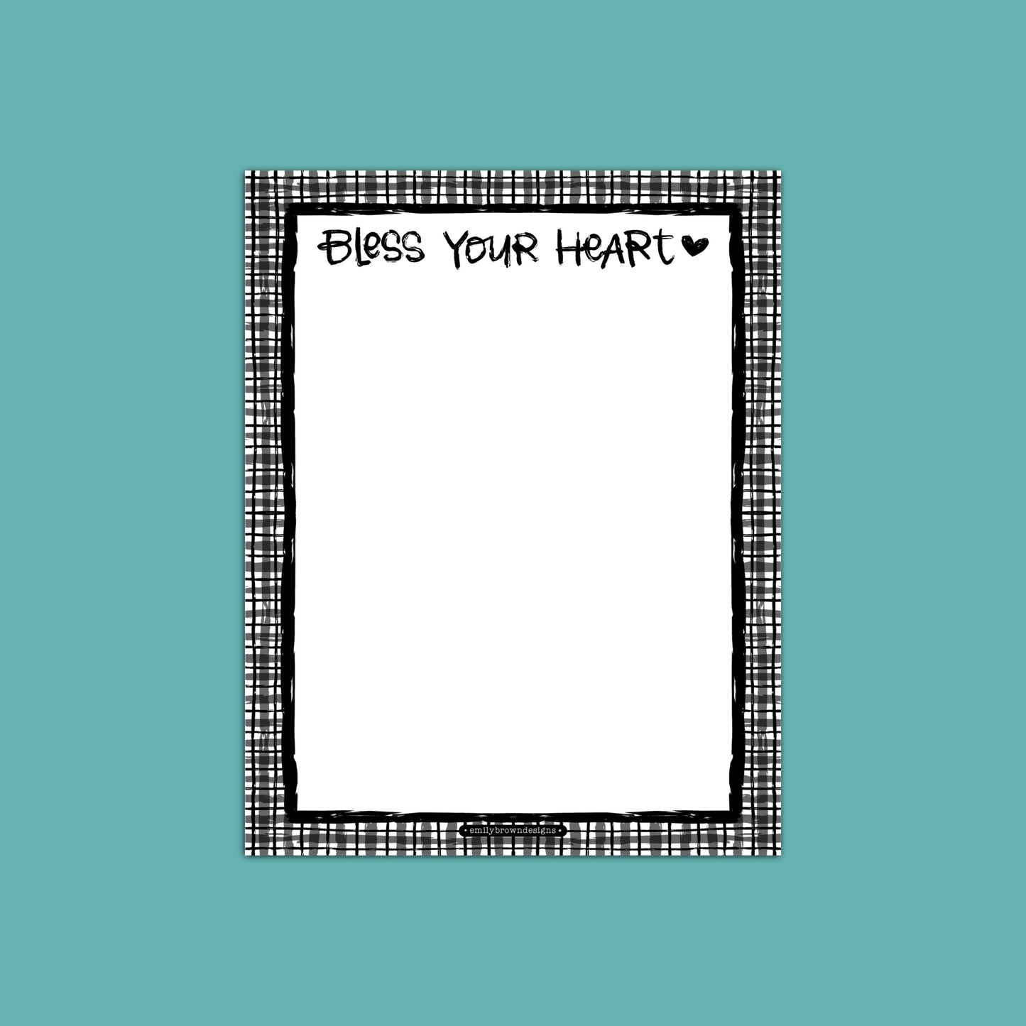 Bless Your Heart - Small Notepad