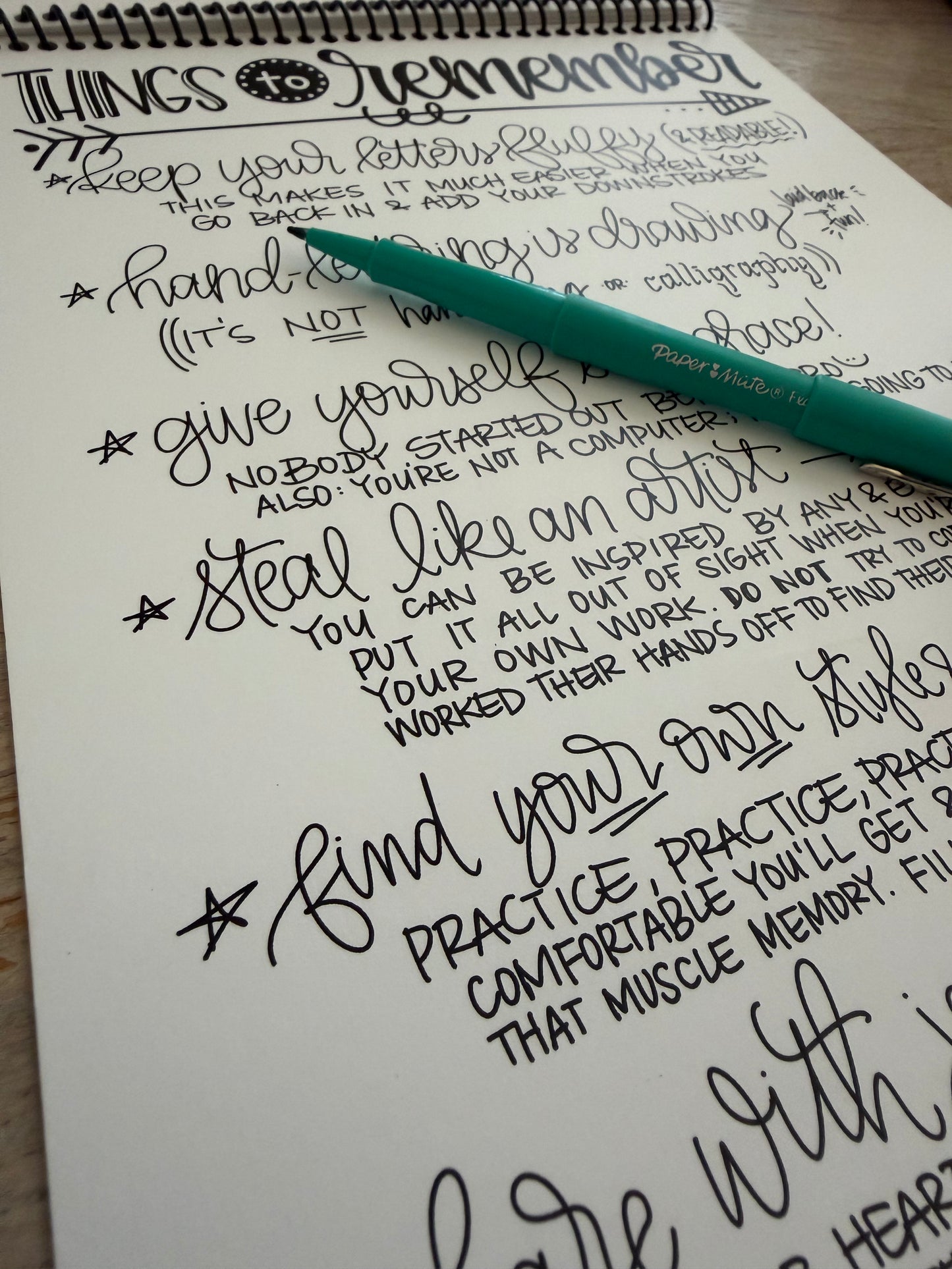 Hand Lettering Basics Workbook — Digital Download