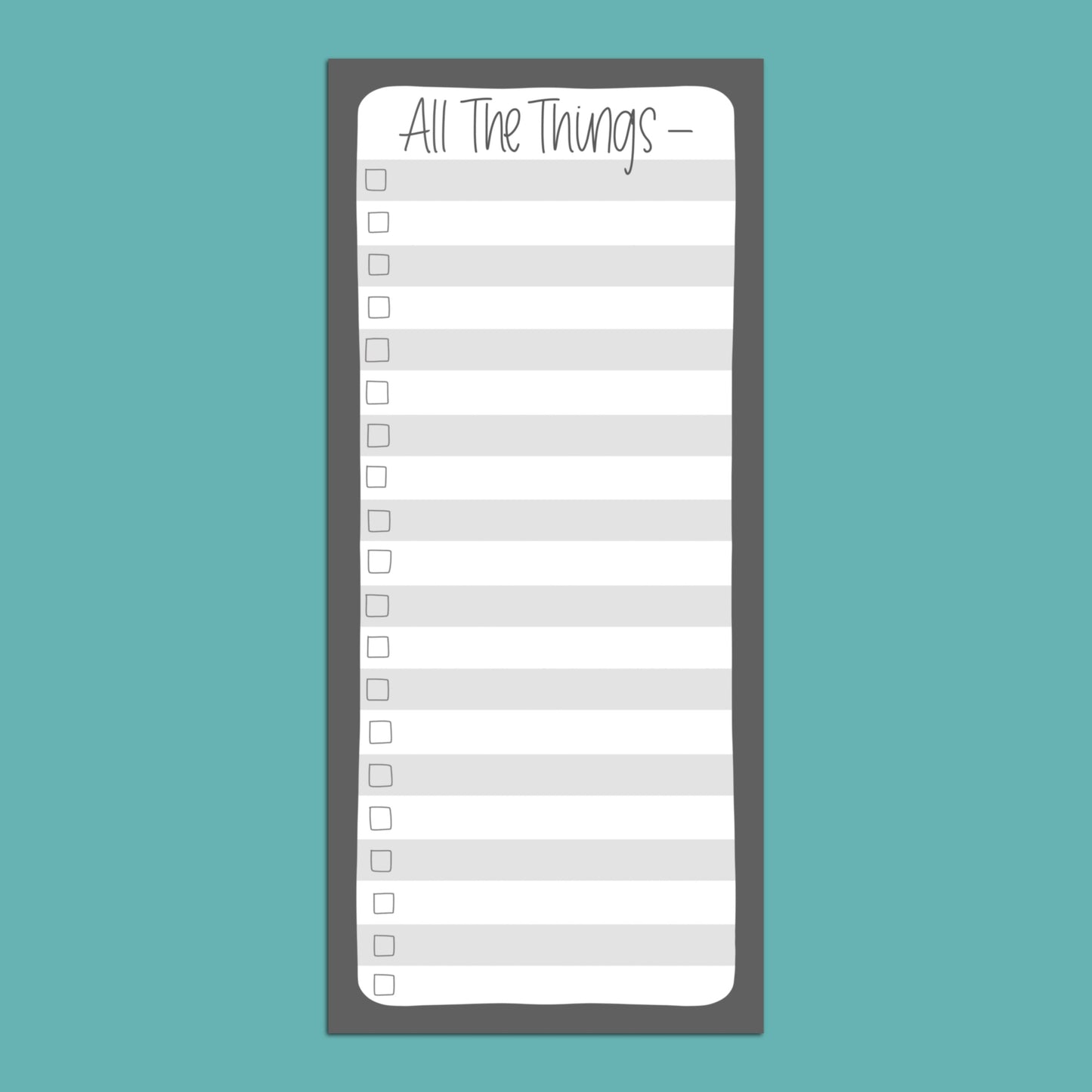 All The Things —  TALL Notepad