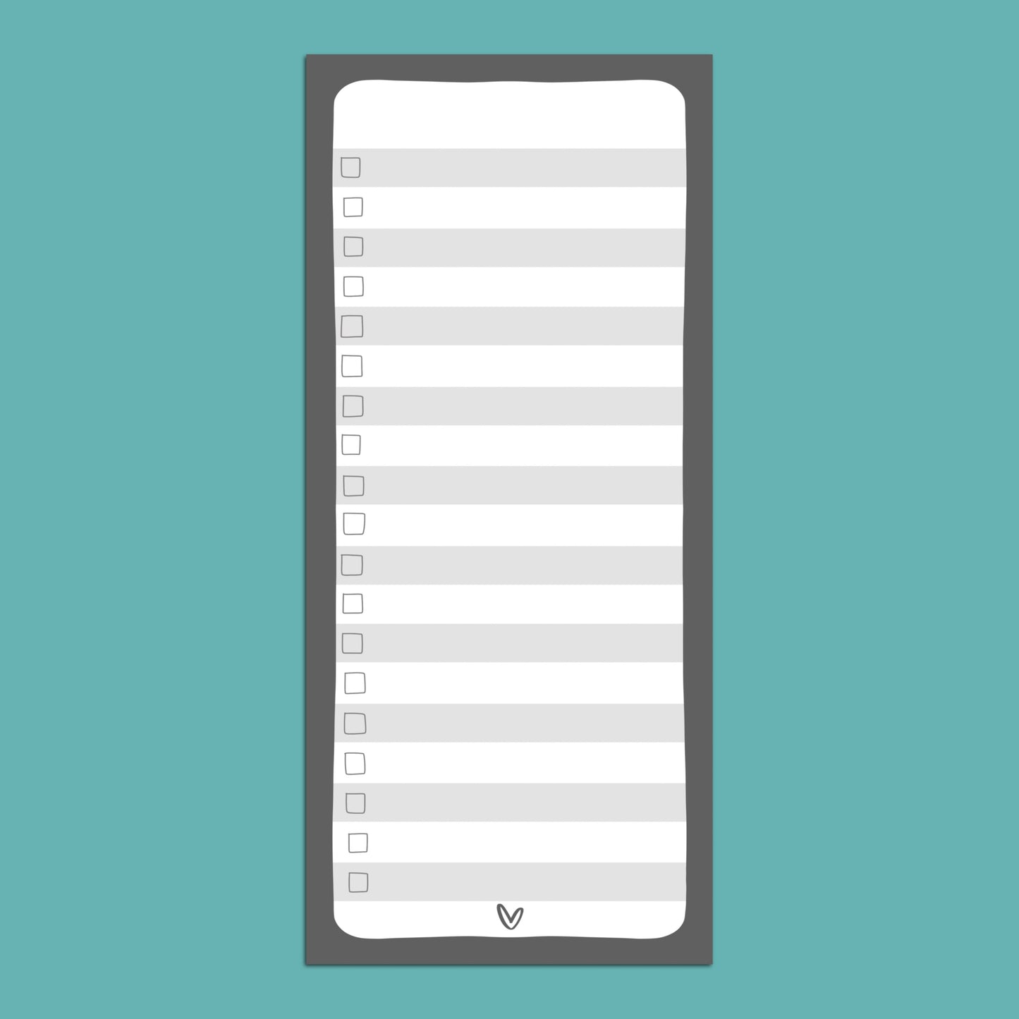 Blank Top —  TALL Notepad