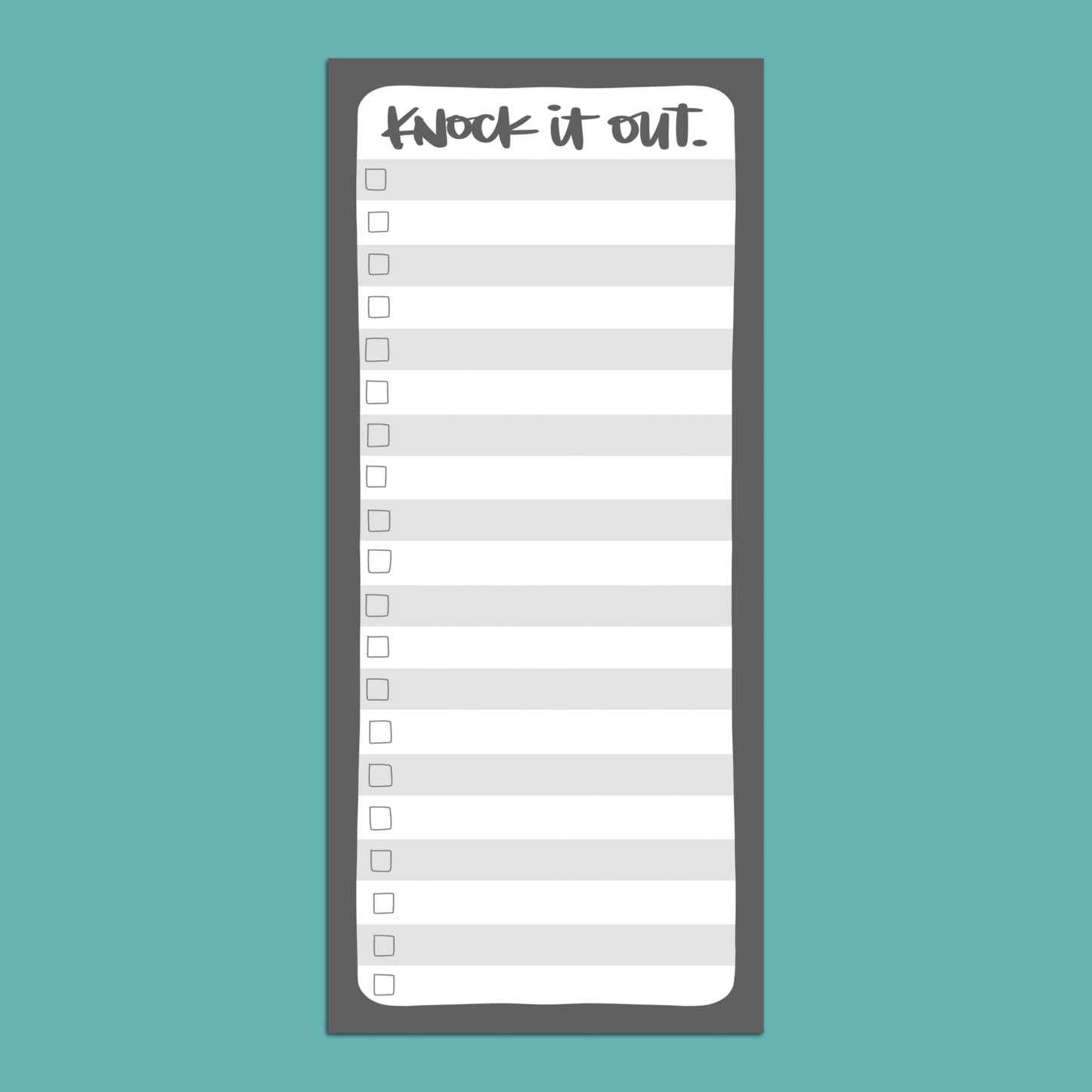 Knock it Out —  TALL Notepad