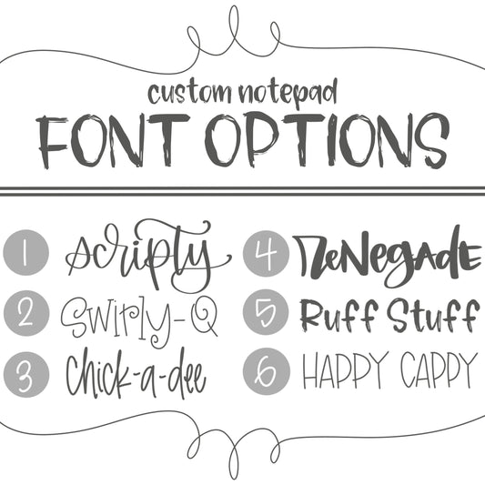 Custom Notepad — Tall Skinny