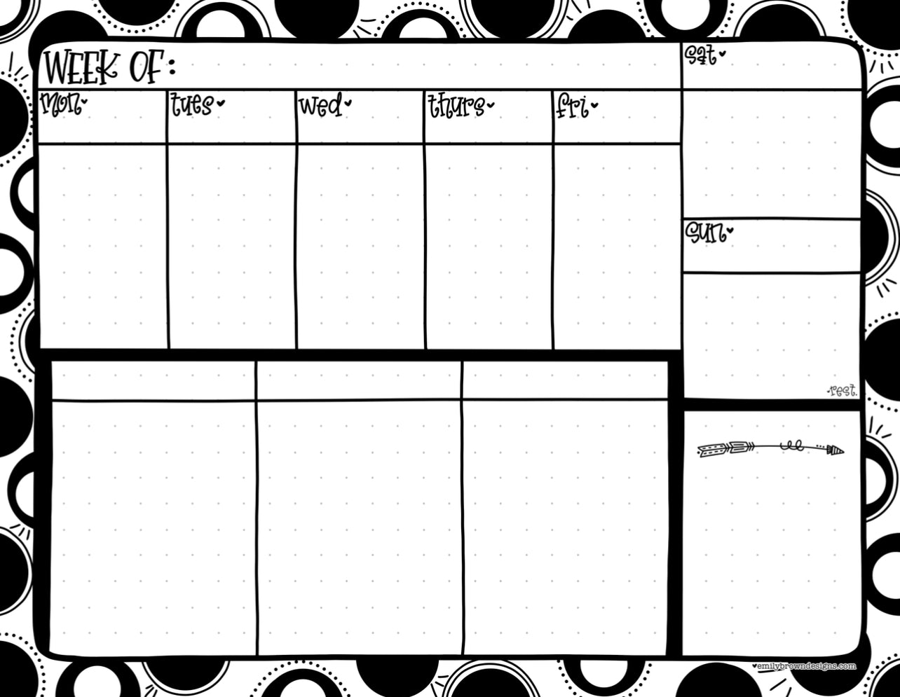 Plan-The-Week: Mega Dot