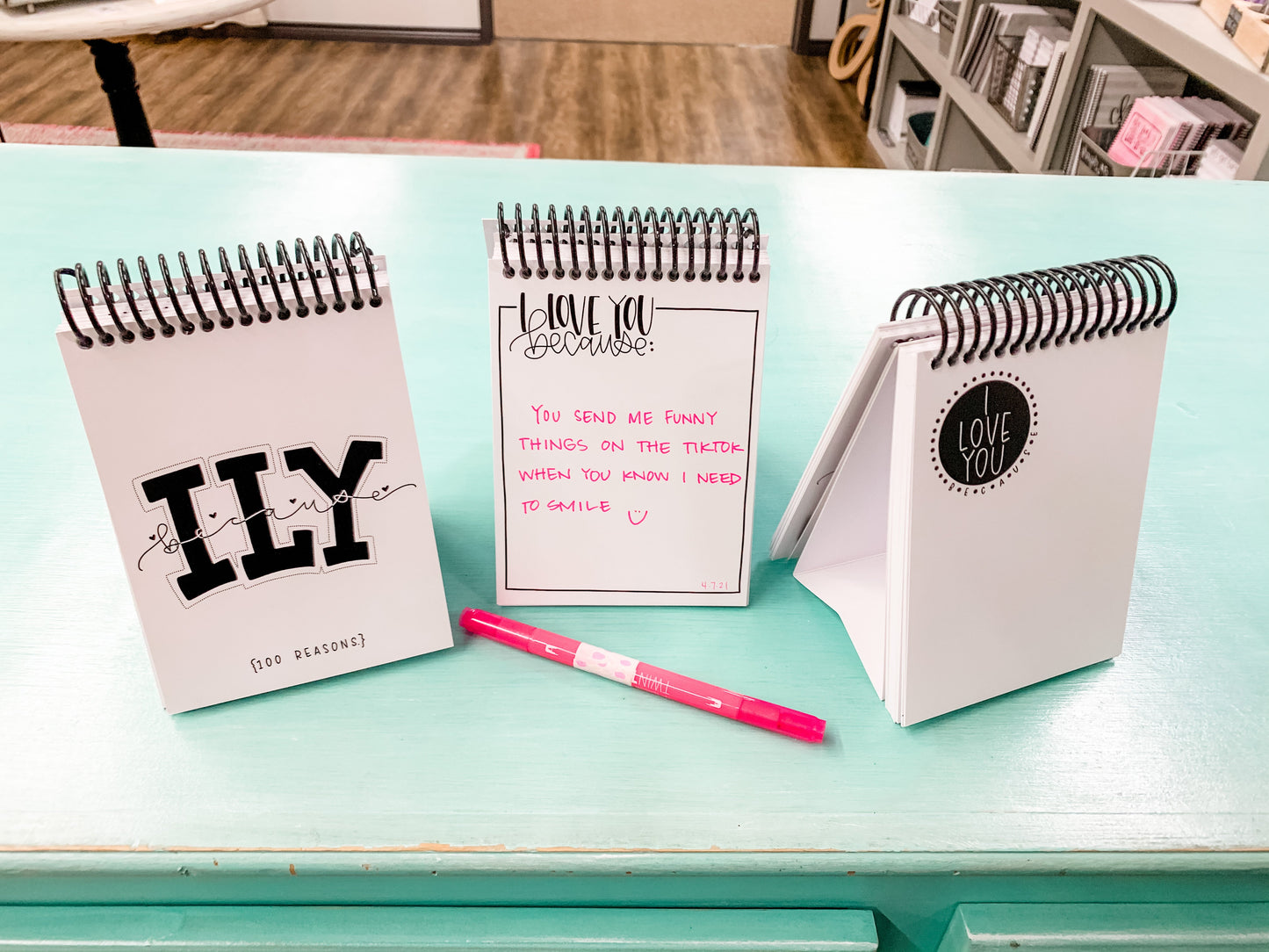 Flipbook - ILY Because {100 Reasons}