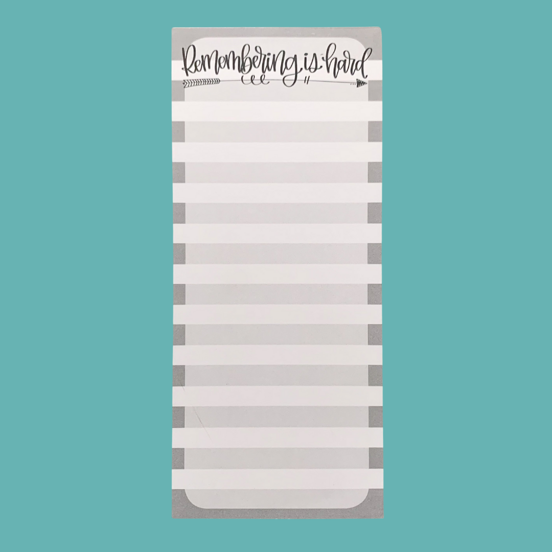 Remembering is Hard — Notepad