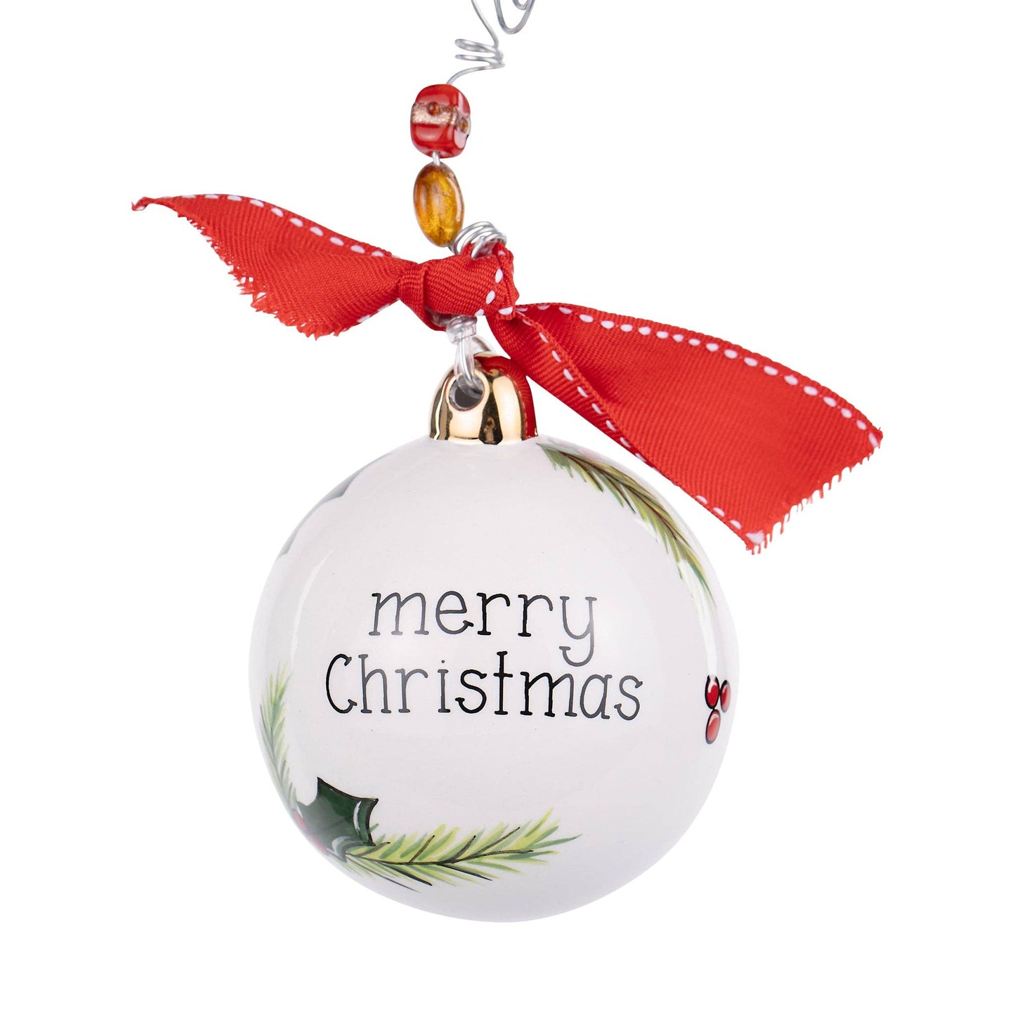 Cardinal "Merry Christmas" Ornament