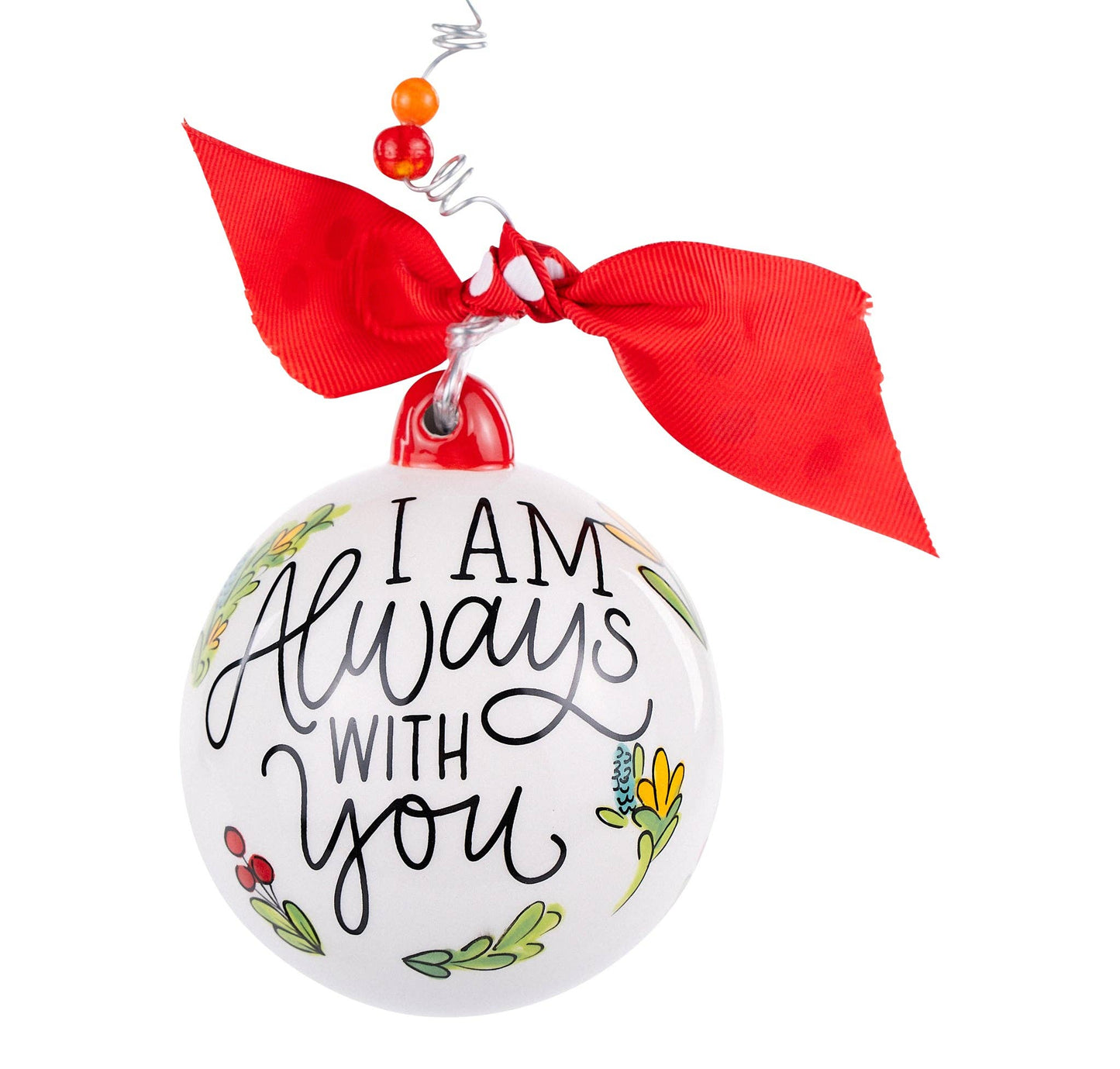Cardinal "I am always with you" Ornament