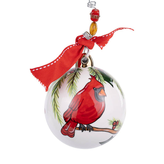 Cardinal "Merry Christmas" Ornament