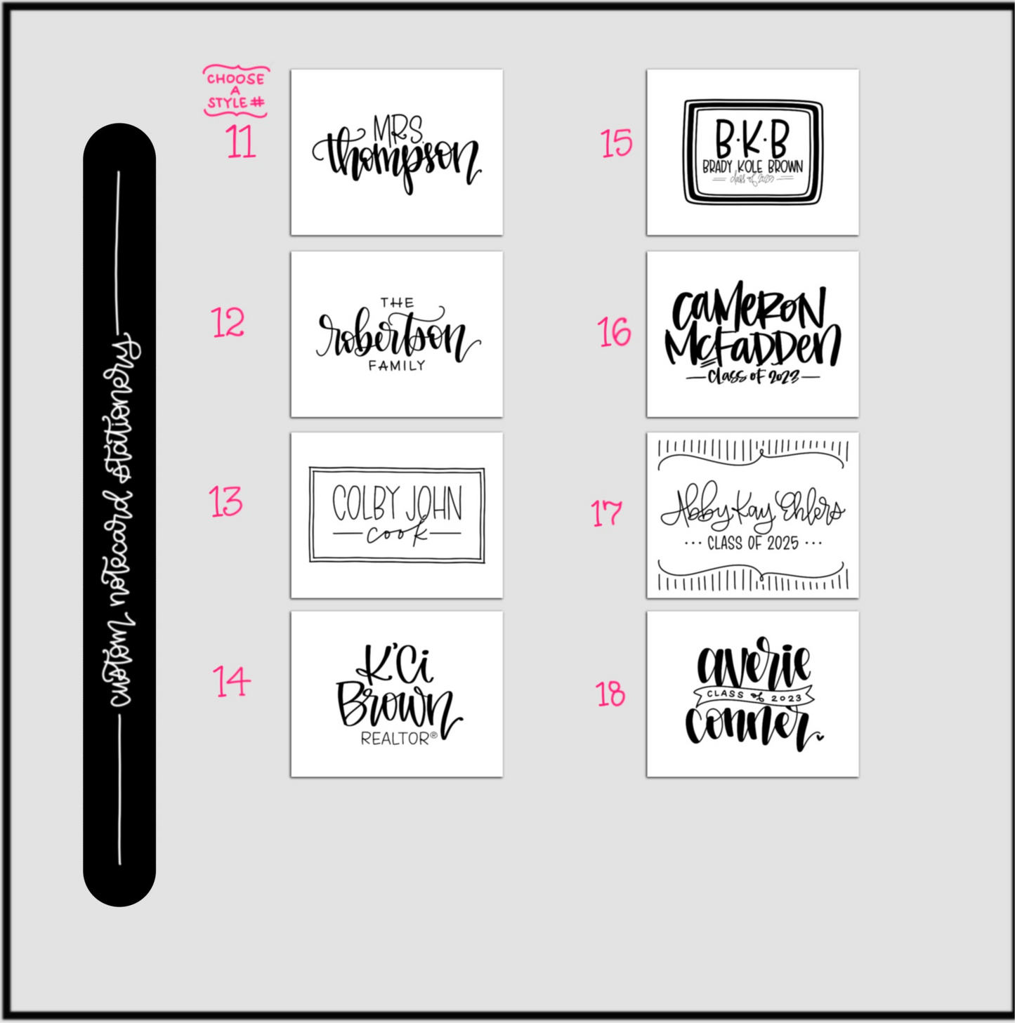 Custom Notecards