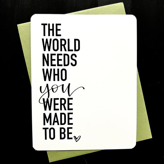 The World Needs — Card Set