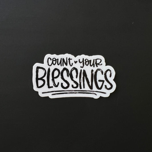 Count Your Blessings — Sticker