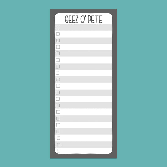 Geez O' Pete — TALL Notepad