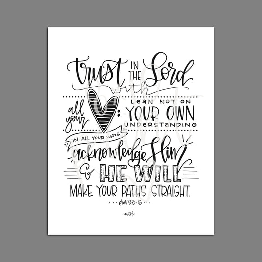 Trust in the Lord — Print