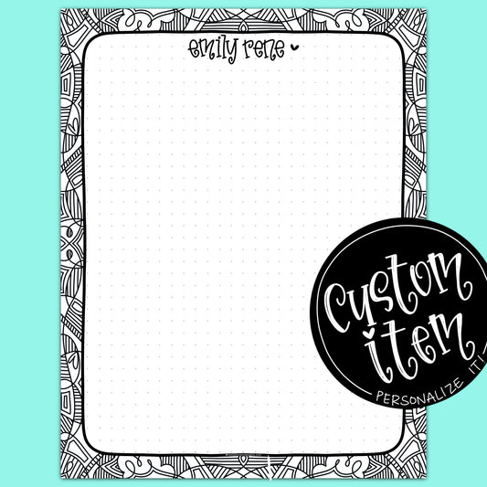 Custom Notepad — Jumbo Doodles