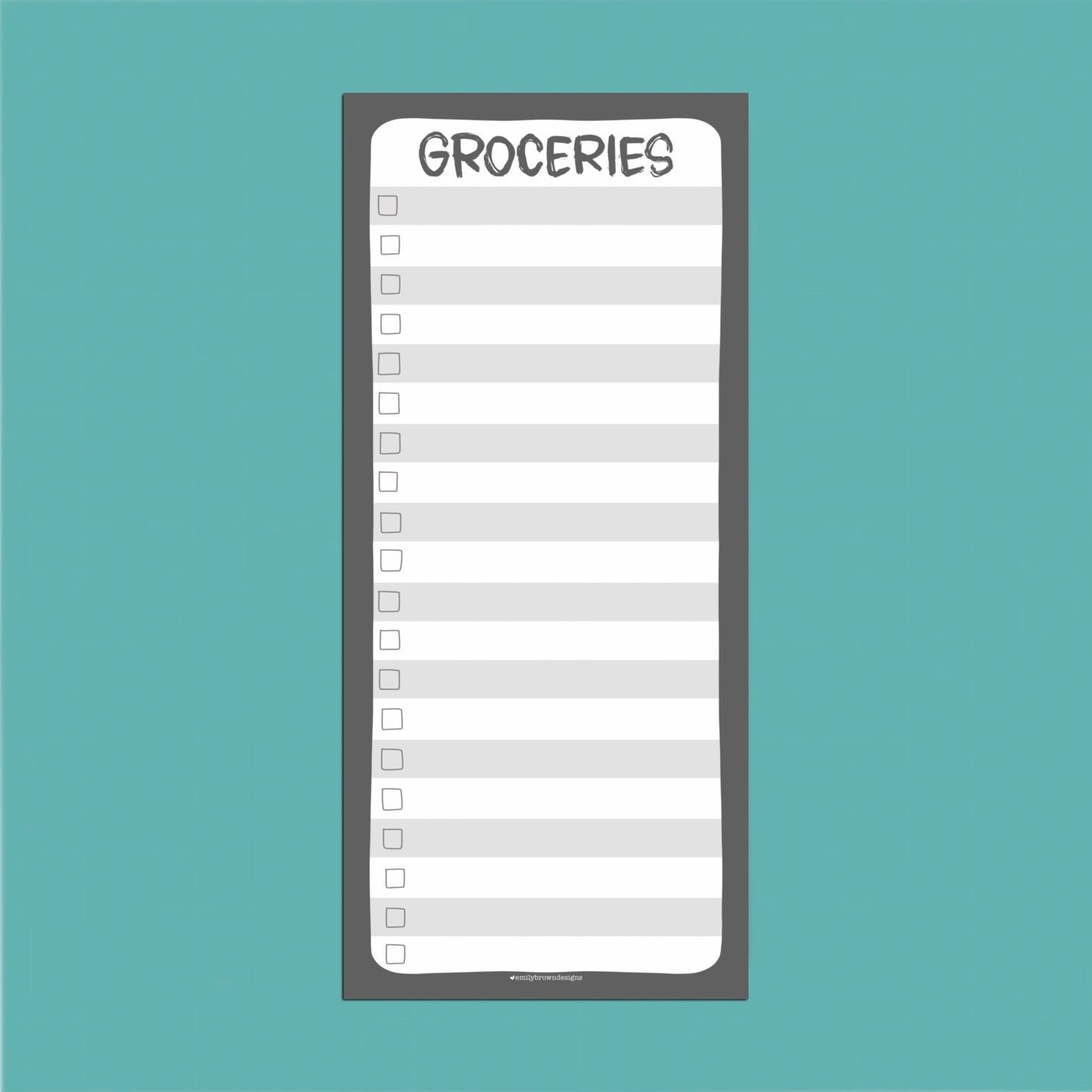 Groceries — TALL Notepad