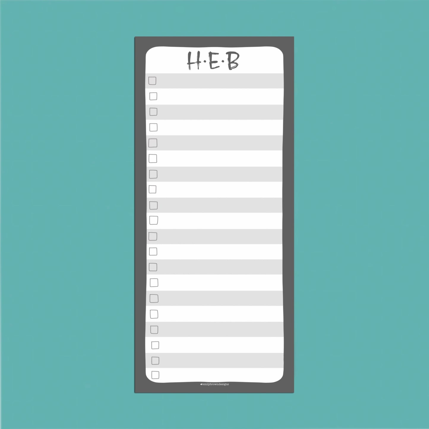 H-E-B — TALL Notepad