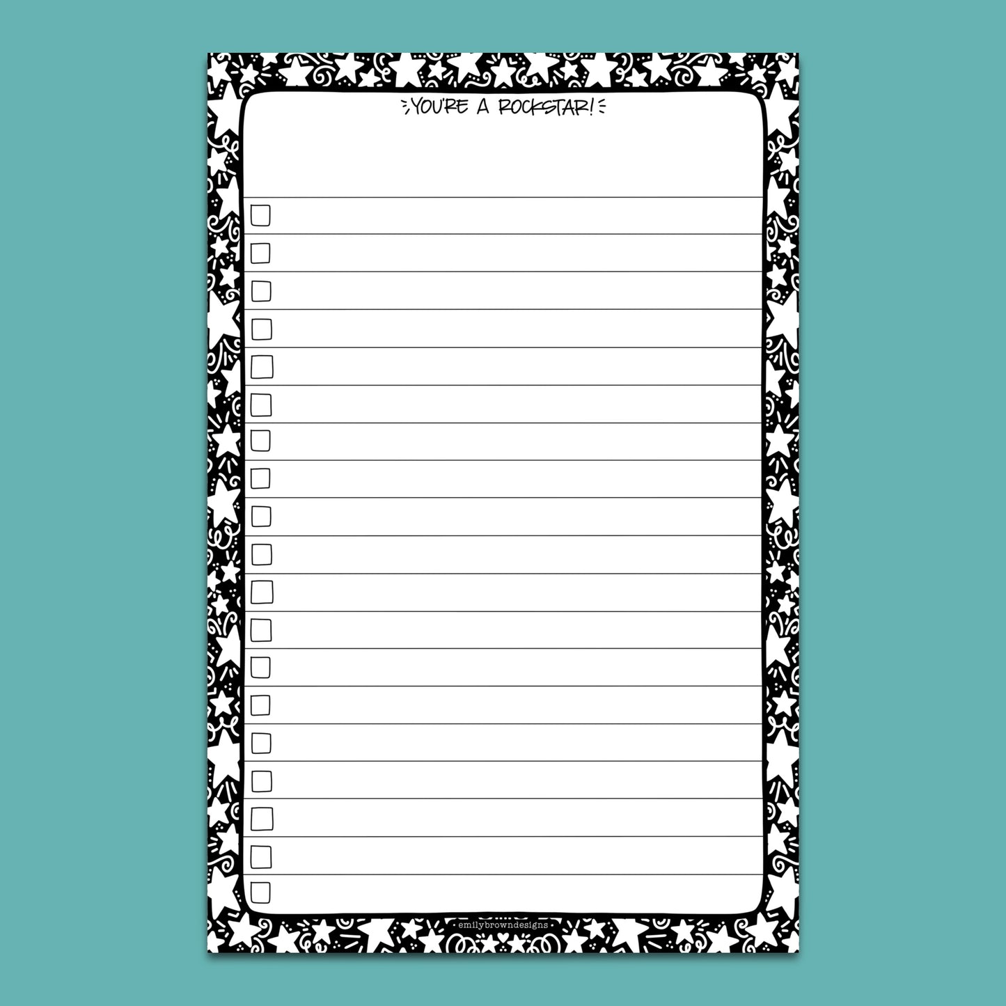 You're a Rockstar - Large Notepad