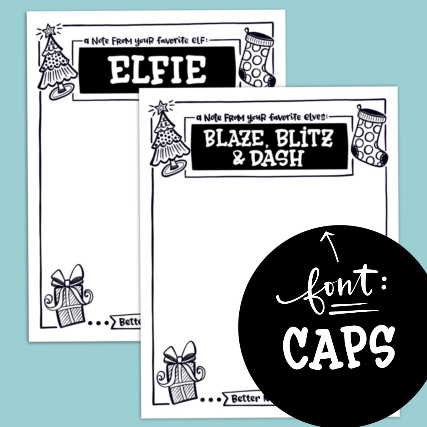 Custom ELF Notepad ❤️💚