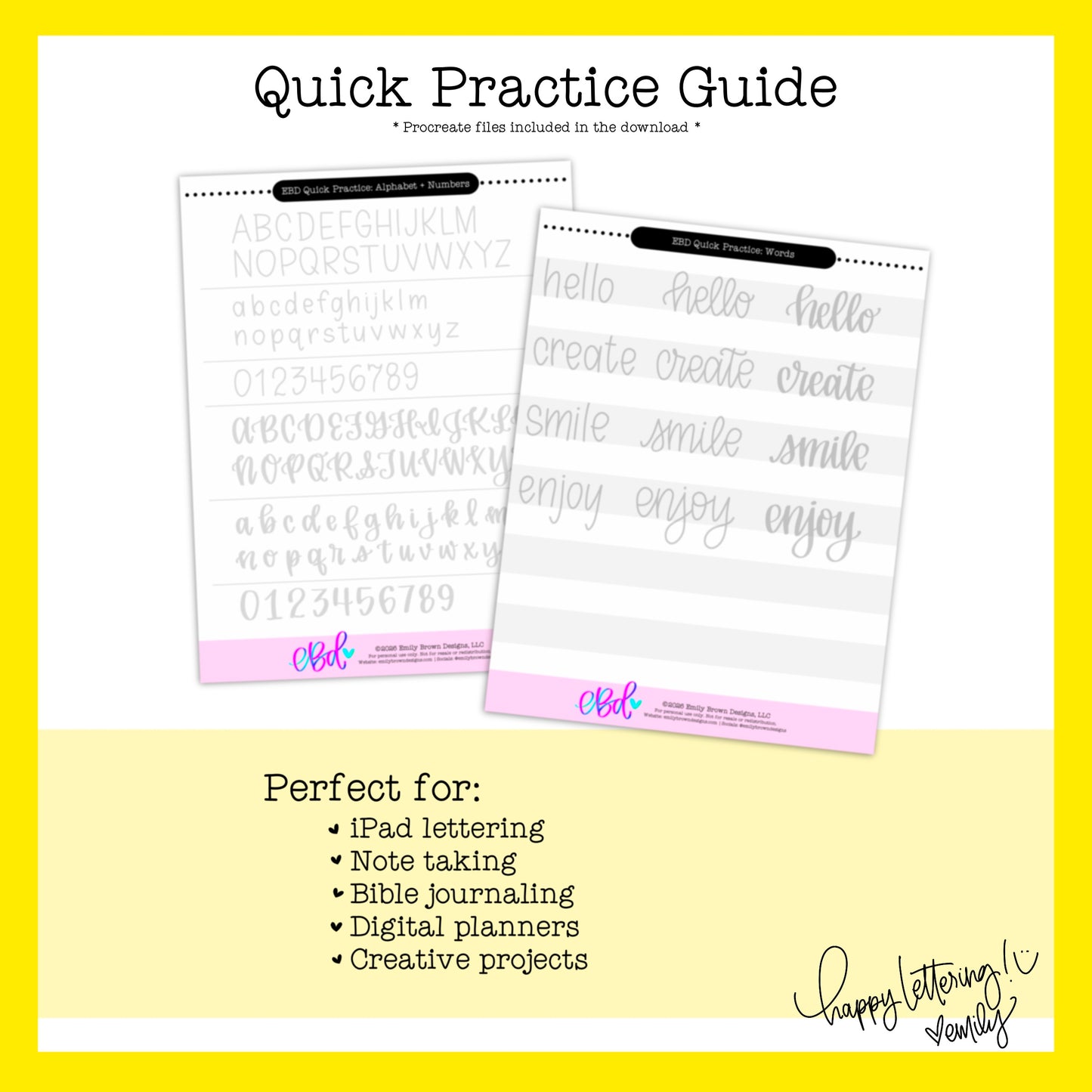 EBD Lettering Toolkit