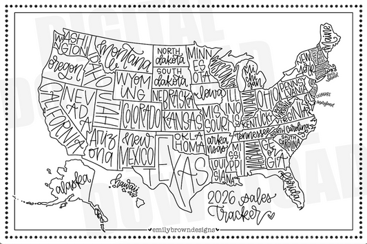 2026 Sales Tracker Map