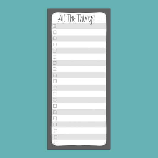 All The Things —  TALL Notepad