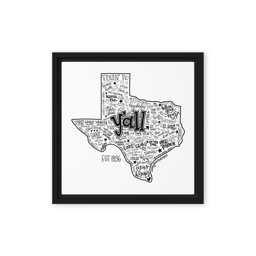 Texas Sayings - Poster Print
