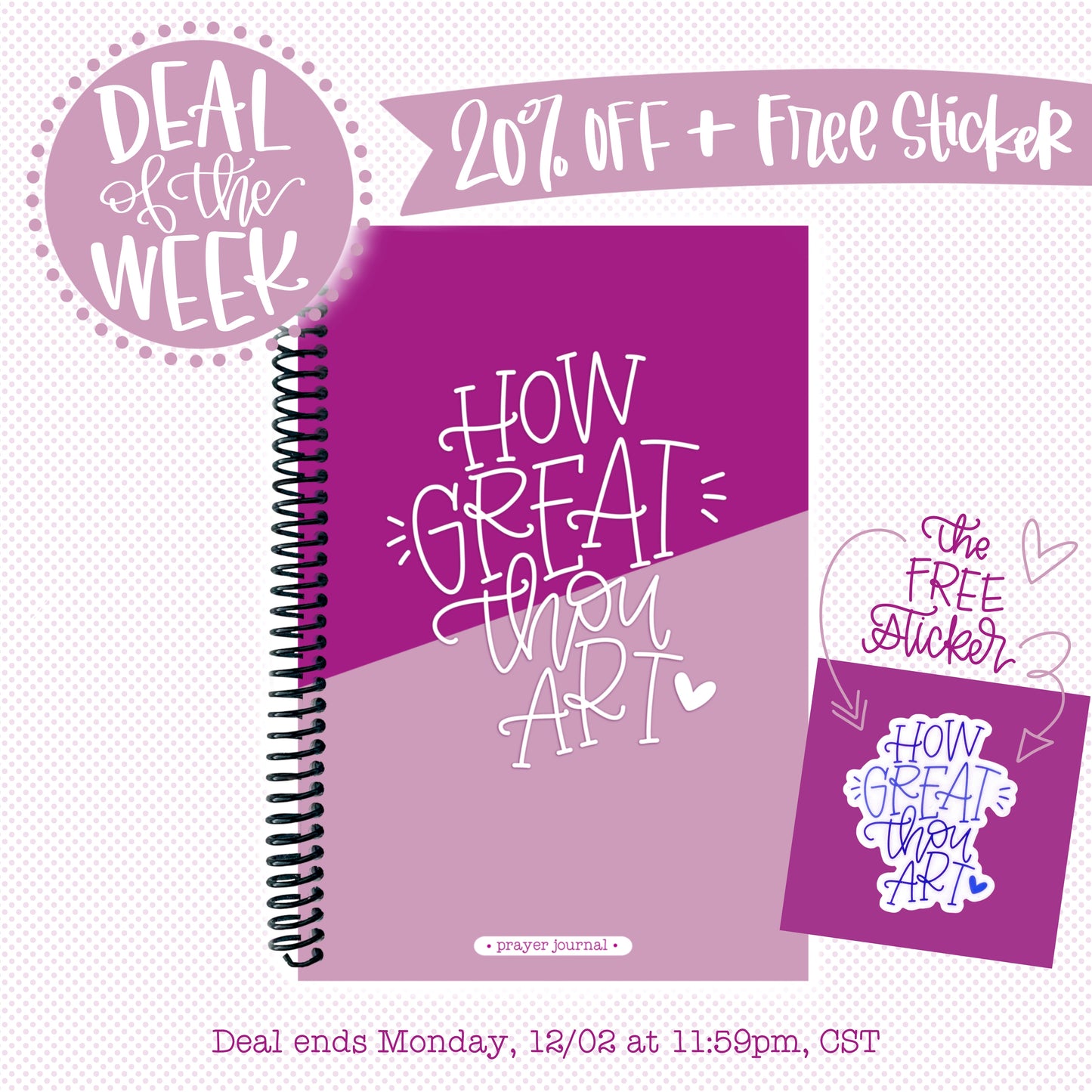 DOTW - Prayer Journal + Sticker