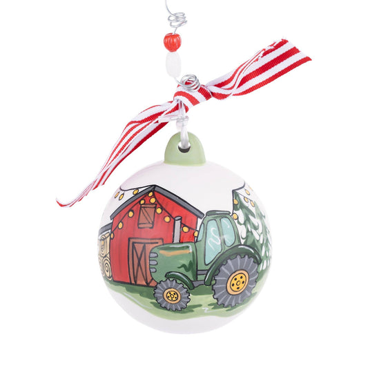 Green Tractor Ornament