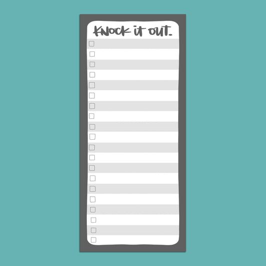 Knock it Out —  TALL Notepad