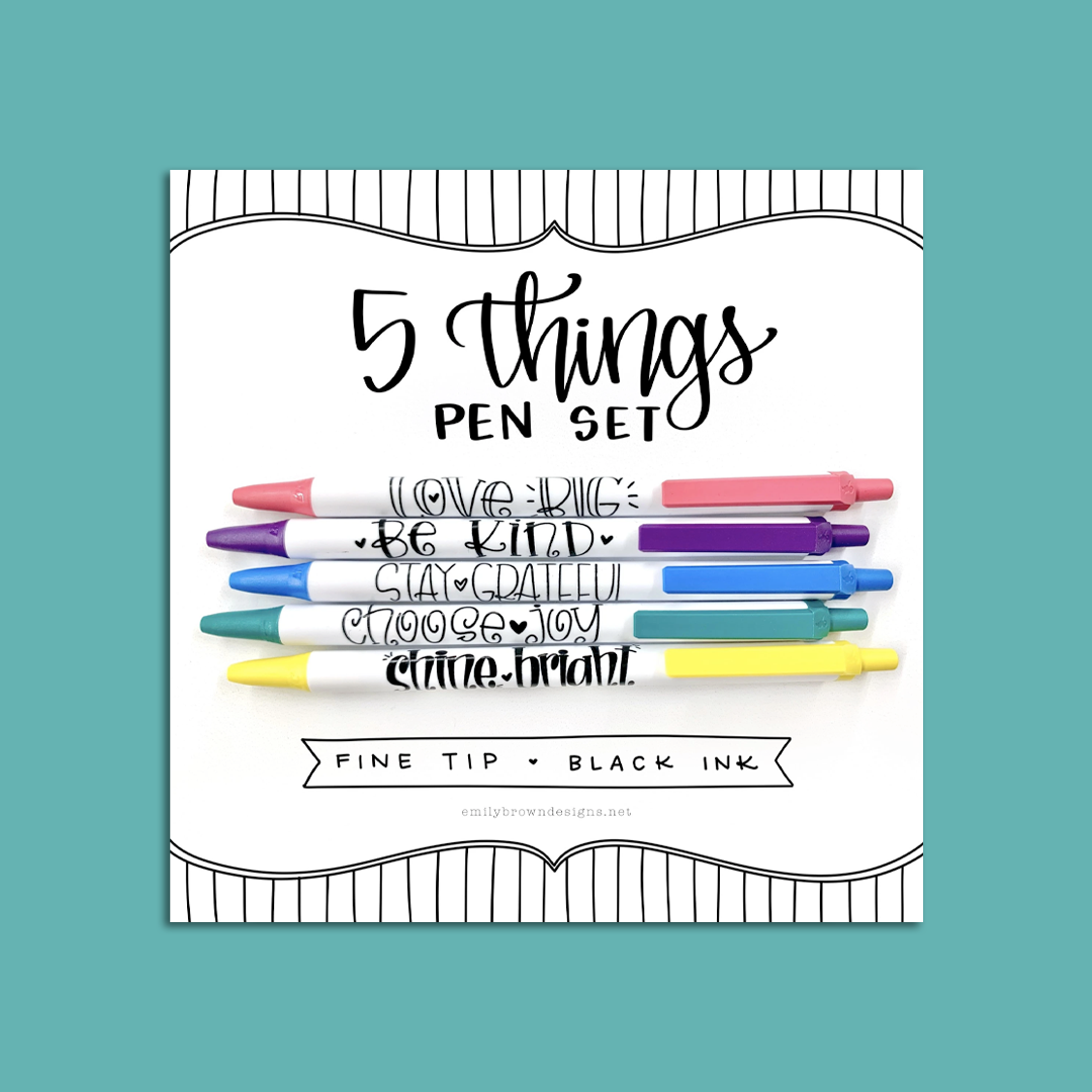 Five Things Pen Set