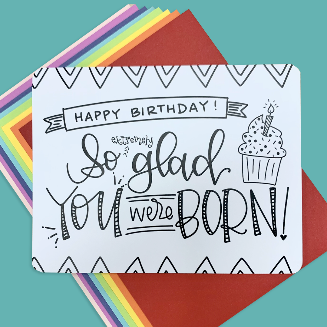 Birthday Cupcake — Card Set