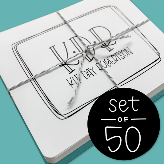 Custom Notecards — Set of 50