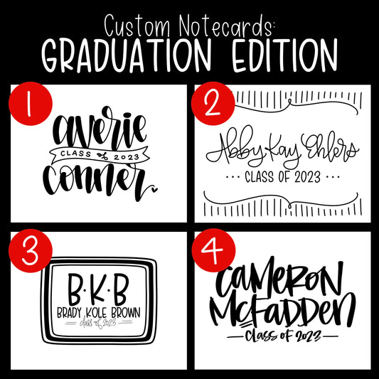 Custom GRAD Notecards — Set of 50