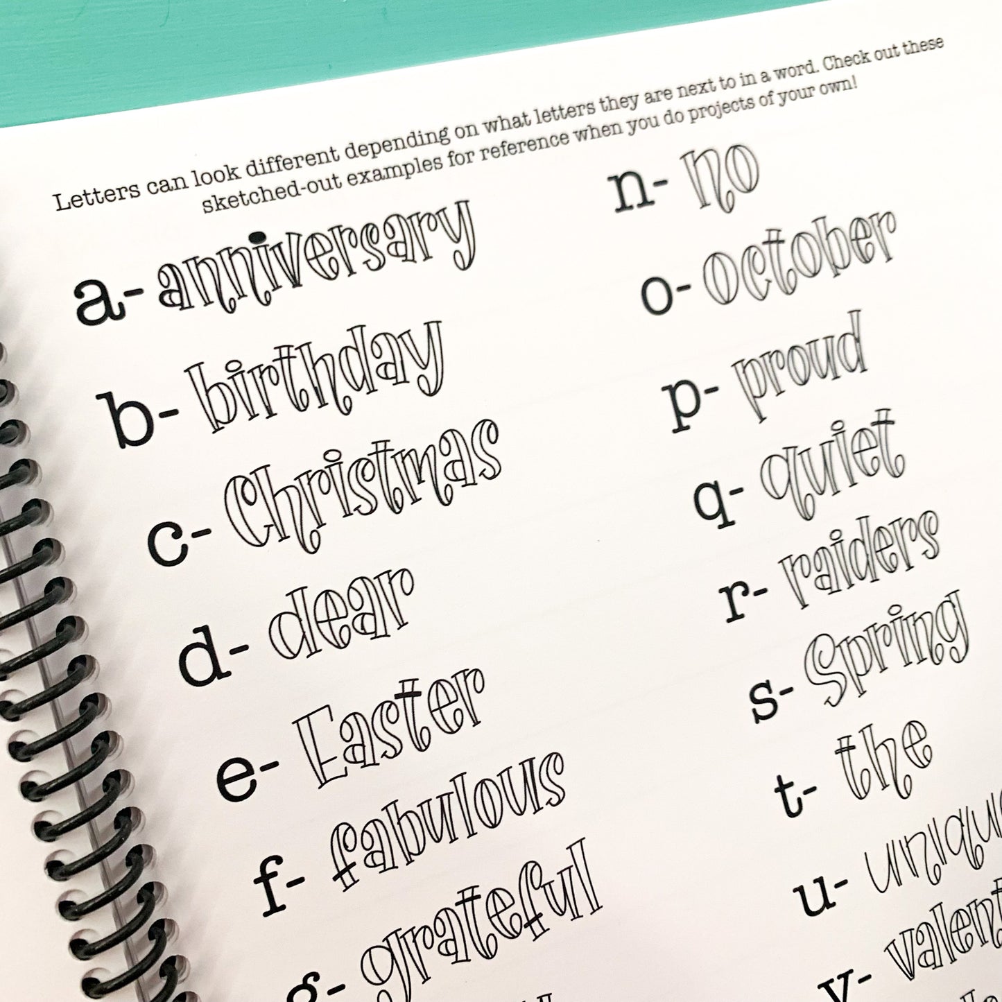 Dotty Font Workbook — Hardcopy or Digital