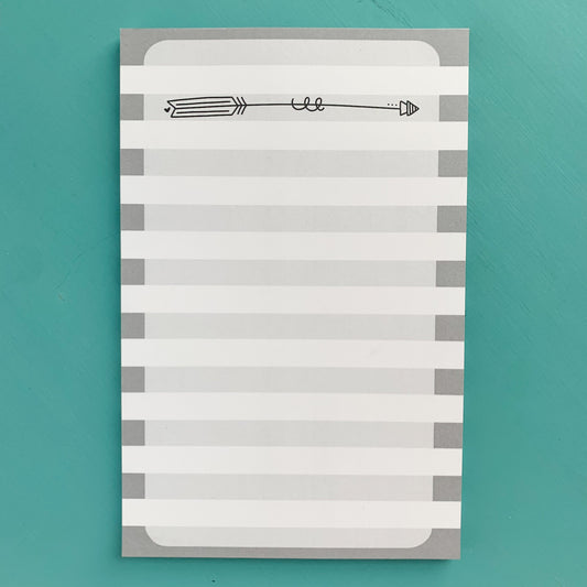 Arrow (blank top) — Notepad