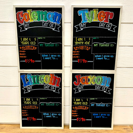 Back to School Chalkboard