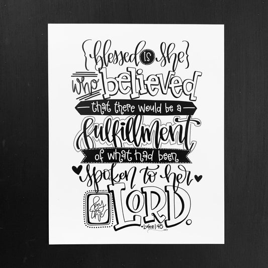 Blessed is She — Print