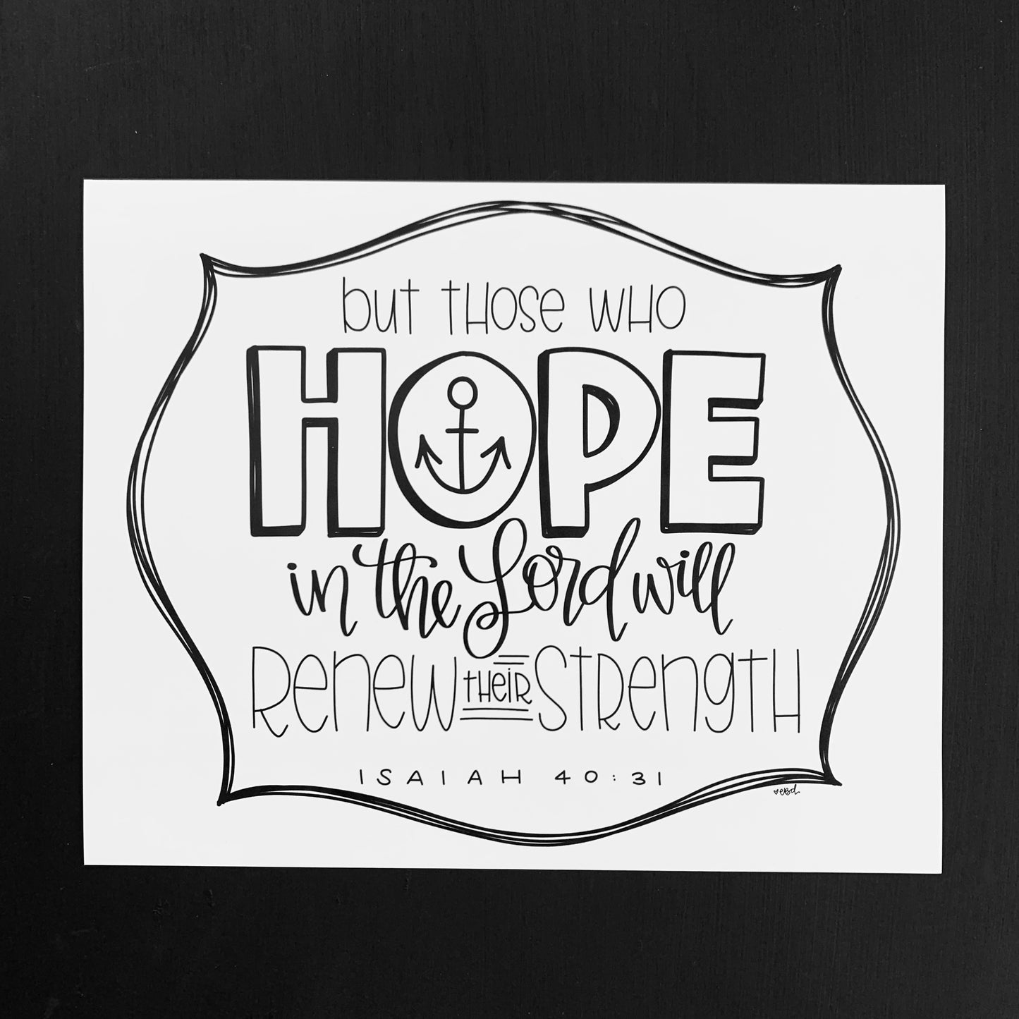 Hope In the Lord — Print