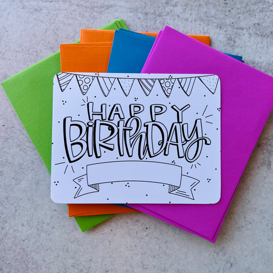 Birthday + banner — Card Set