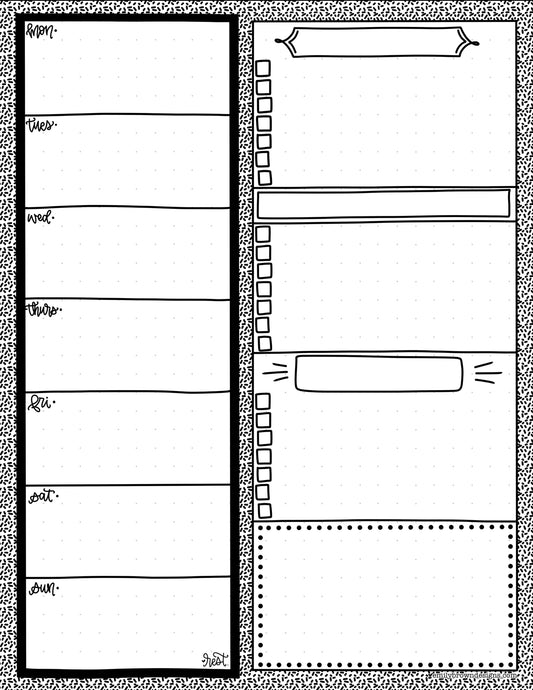 Plan-The-Week: Sprinkles (Vertical)