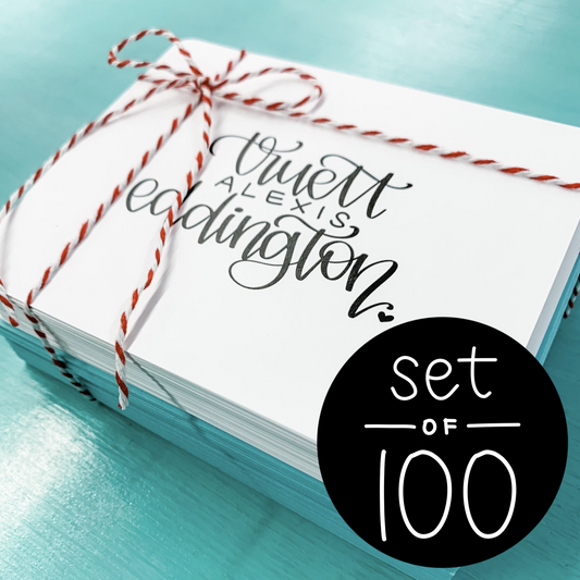 Custom Notecards — Set of 100